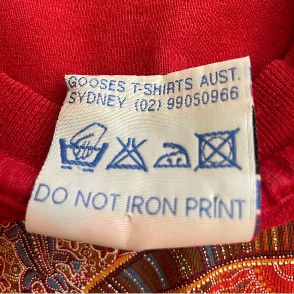 VINTAGE Danny Eastwood Aboriginal Art Australia Gooses T-Shirt Unisex - Picture 6 of 7